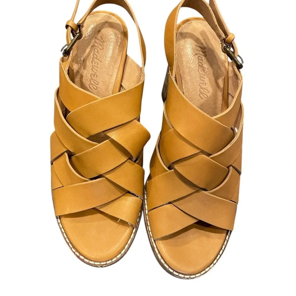 Women’s Cindy Tan Leather Strappy Block Heel Sandals